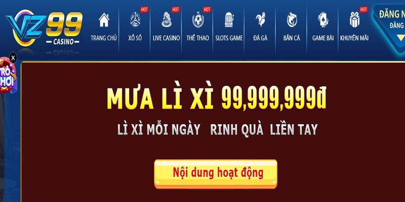 Sự kiện mưa lì xì rinh quà liền tay