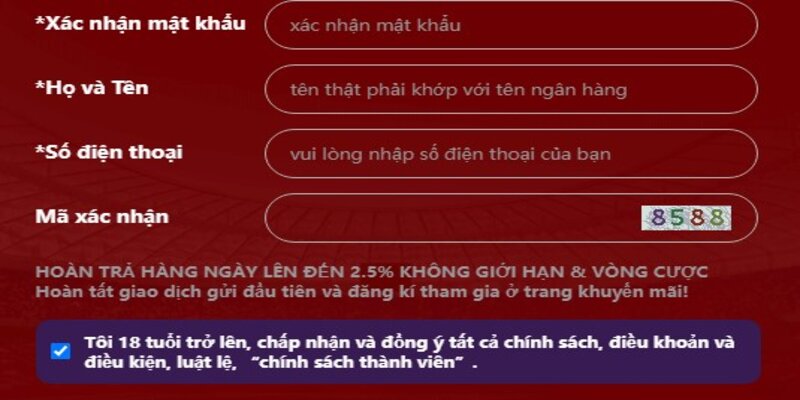 Xác thực và đăng ký ký nổ hũ Mu88